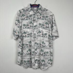 Tommy Bahama Shirt‎ Men’s Large Tropical Hawaiian Short Sleeve Button Shirt.